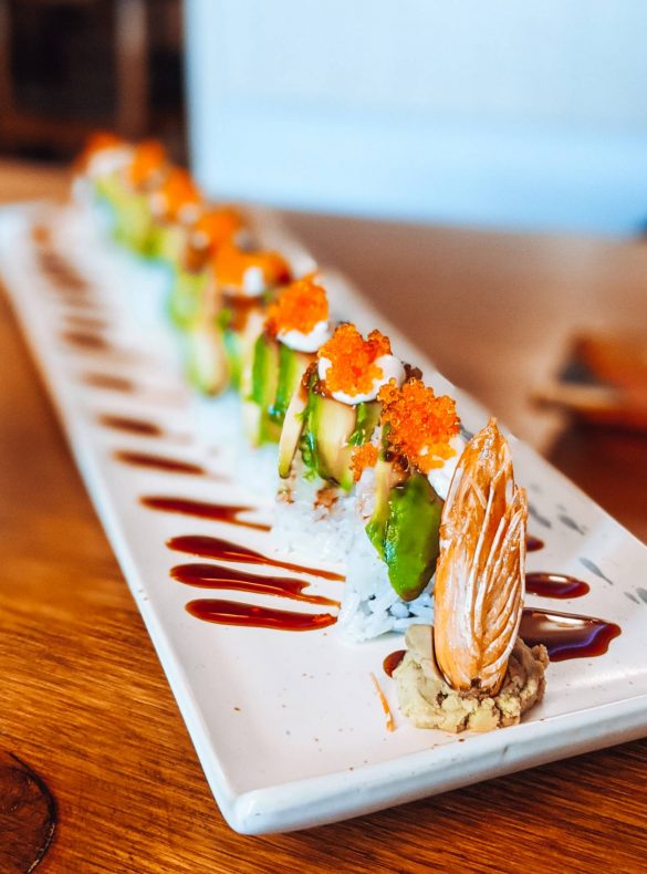 Dragonfly roll at Legend One Sushi Bar