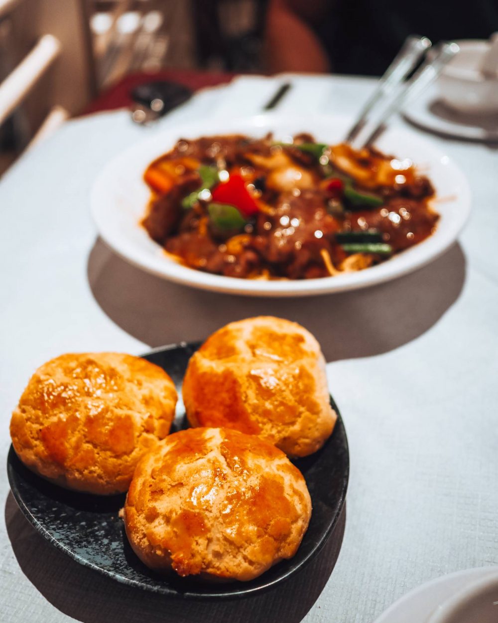 Pork dumplings from Taipan Milton Keynes