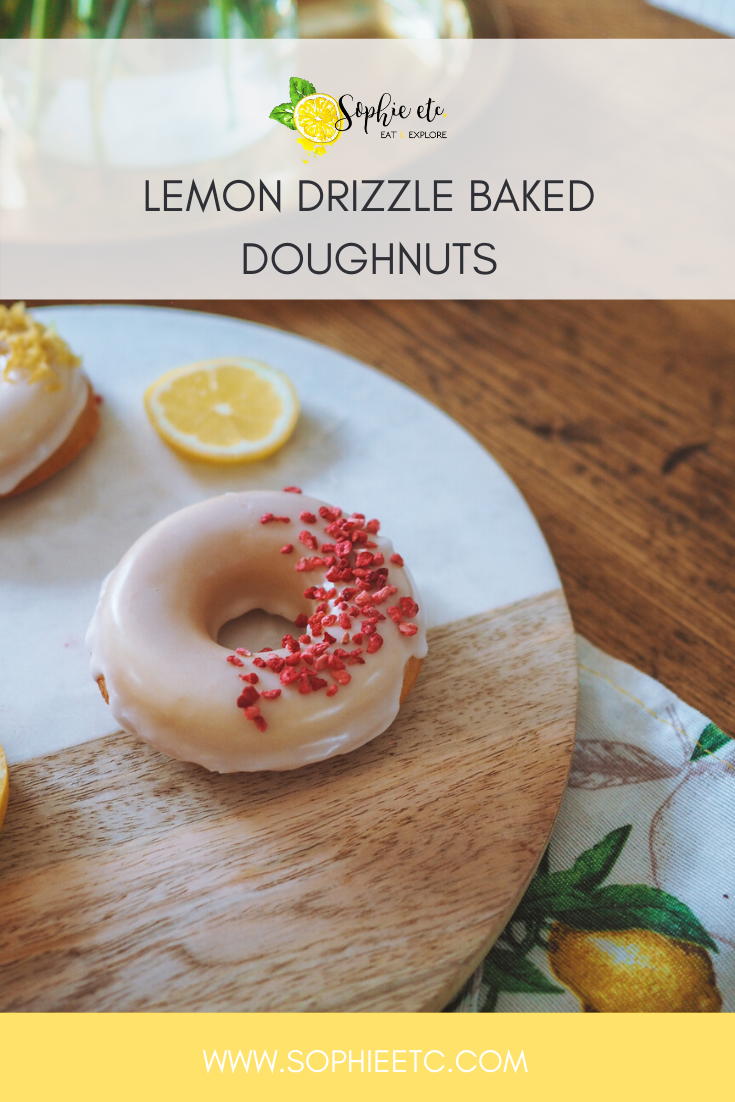 Lemon Drizzle Baked Doughnuts 