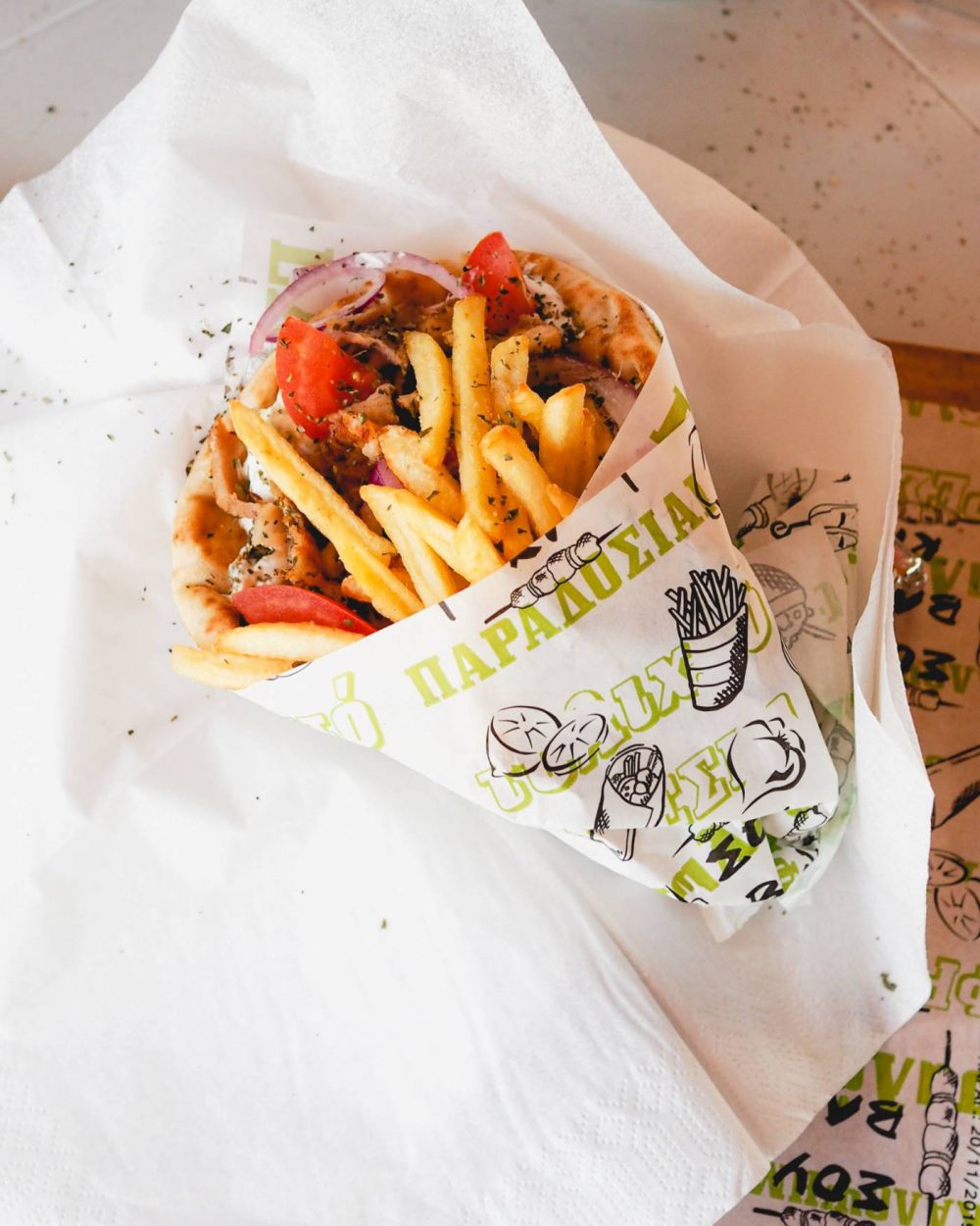 Gyros from Eat is Greek in Queen's Court Street Food Market